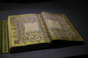Coran du livre de houx islamique photo