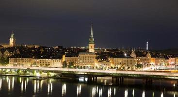 vue générale de la vieille ville de gamla stan à stockholm, suède photo