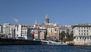 karakoy et tour de galata dans la ville d'istanbul photo