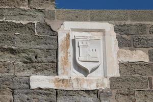 symbole du chevalier dans le château de bodrum photo