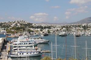 ville de bodrum dans la ville de mugla, turquie photo