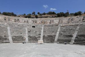 théâtre d'halicarnasse à bodrum, turquie photo