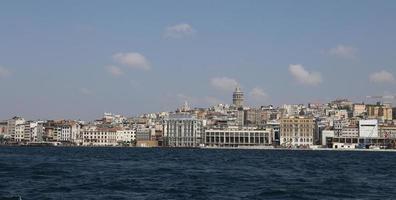 karakoy et tour de galata dans la ville d'istanbul photo