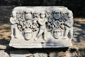 sarcophage dans le château de Bodrum, Turquie photo