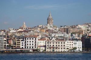 karakoy et tour de galata dans la ville d'istanbul photo