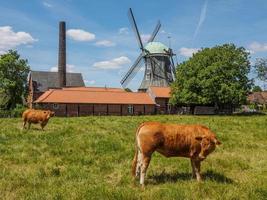 ancien moulin à vent dans le muensterland allemand photo