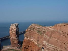 île de helgoland dans la mer du nord photo