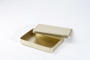 lunchbox coréenne en métal doré photo