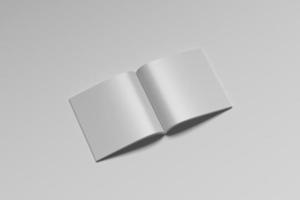 maquette vierge de brochure carrée à deux volets photo
