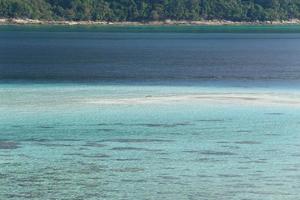 belle plage de sable de mer d'été claire, thaïlande photo