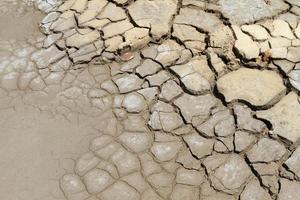 sol sec dans les zones arides photo