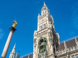 nouvel hôtel de ville, neues rathaus, à munich, allemagne photo