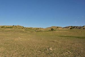 Prairies pittoresques dans une vallée du Dakota du Nord photo