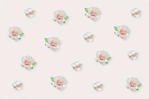 roses roses sur fond blanc. photo