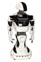 un modèle de robot moderne en tant qu'assistant humain utile. photo