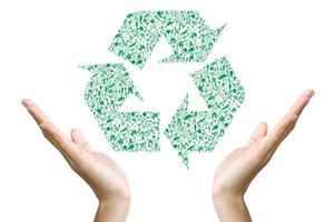 concept d'écologie - conception recyclée