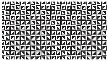 conception de motifs géométriques en noir et blanc, les éléments utilisés sont des triangles et des rectangles photo