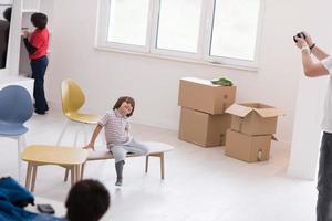 séance photo avec des modèles enfants