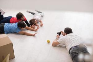 séance photo avec des modèles enfants