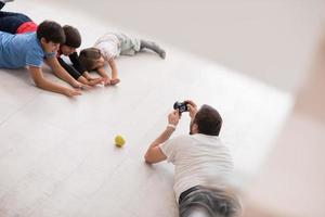 séance photo avec des modèles enfants