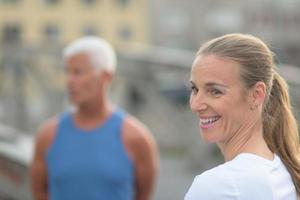 portrait de femme jogging photo