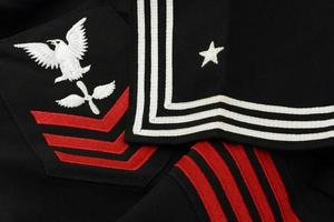 détail uniforme marin marin américain photo