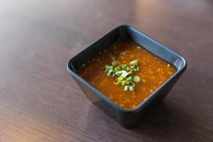 la sauce suki est une sauce chili suki asia style food jaew sauce comme sauce épicée thaïlandais photo