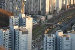 paysage d'appartements à séoul, corée photo