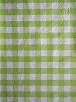 fond de texture de tissu à carreaux vert et blanc photo