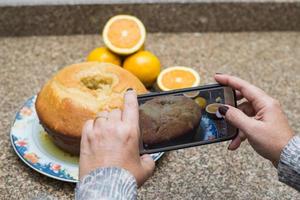 gâteau à l'orange fait maison photo