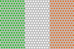 drapeau de l'irlande sur métal photo