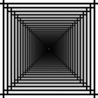 les carrés abstraits. grand effet, est-ce un grand trou avec de la lumière ou un couloir infini photo