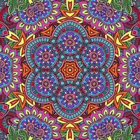 motif de fleurs de mandala coloré boho symétrique 71 photo