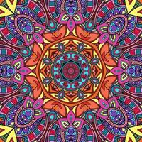 motif de fleurs de mandala coloré boho symétrique 249 photo