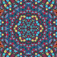 motif de fleurs de mandala coloré boho symétrique 574 photo
