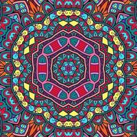 motif de fleurs de mandala coloré boho symétrique 565 photo