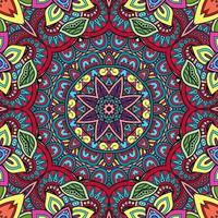 motif de fleurs de mandala coloré boho symétrique 246 photo