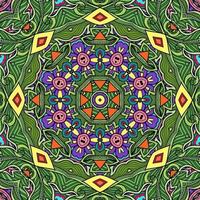 motif de fleurs de mandala coloré boho symétrique 169 photo