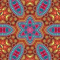 motif de fleurs de mandala coloré boho symétrique 616 photo