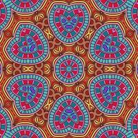 motif de fleurs de mandala coloré boho symétrique 634 photo