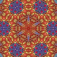 motif de fleurs de mandala coloré boho symétrique 607 photo