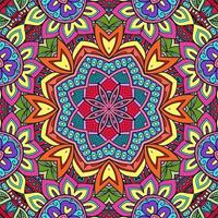 motif de fleurs de mandala coloré boho symétrique 179 photo
