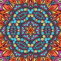 motif de fleurs de mandala coloré boho symétrique 560 photo