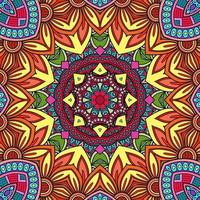 motif de fleurs de mandala coloré boho symétrique 273 photo