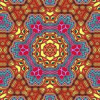 motif de fleurs de mandala coloré boho symétrique 913 photo