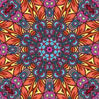 motif de fleurs de mandala coloré boho symétrique 147 photo