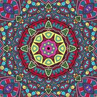 motif de fleurs de mandala coloré boho symétrique 208 photo