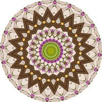 motif de fleurs ethniques de style mandala lumineux. photo