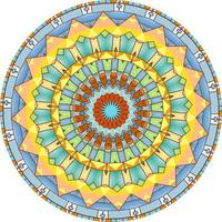 fond de mandala multicolore. photo