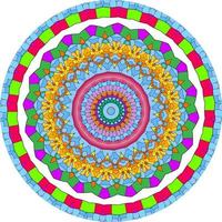 mandala coloré avec des formes florales photo